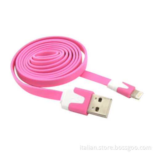Flat USB Data Sync Cable for iPhone 5